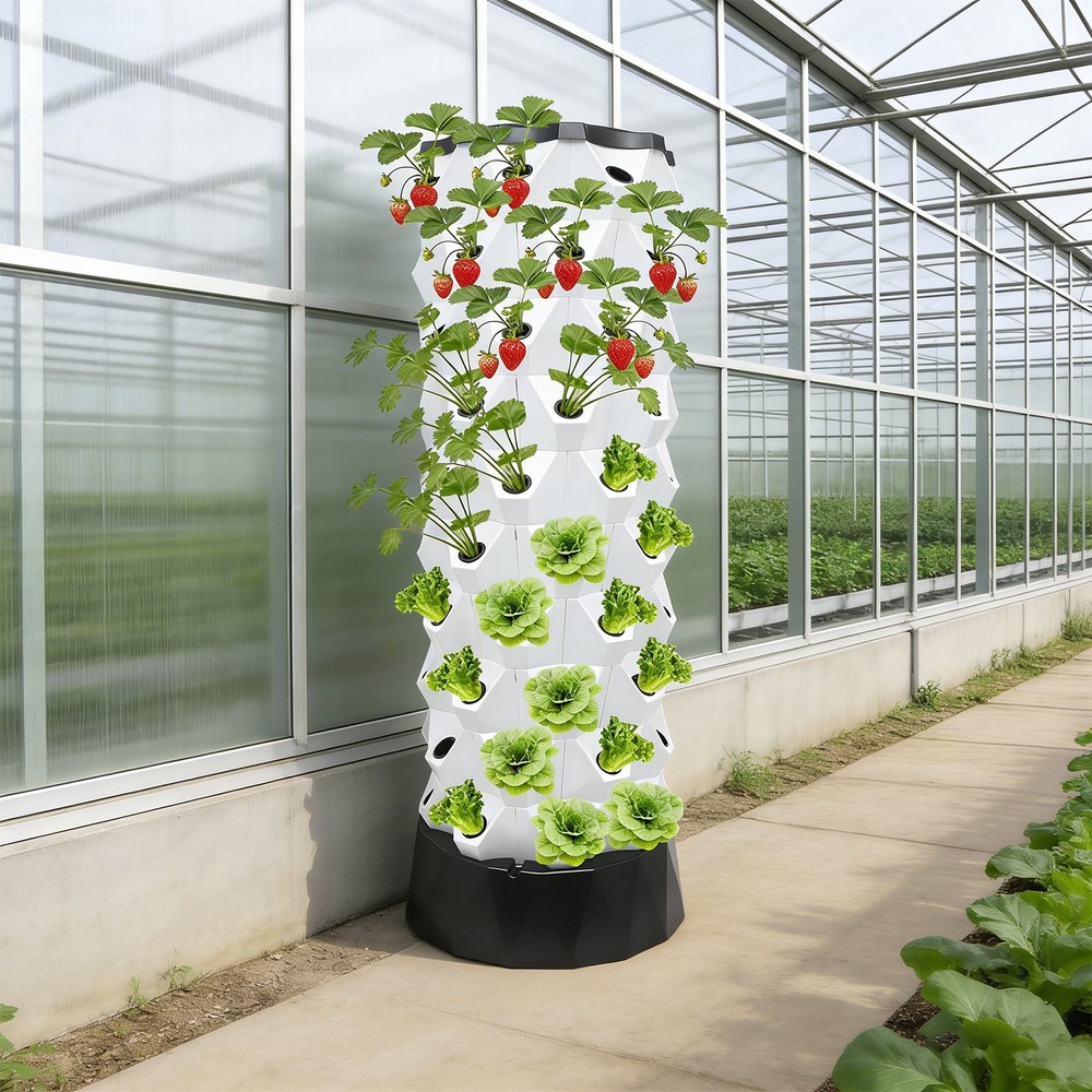 80 Pots Hydroponics Tower Set, Hydroponic Growing Kit, Hydroponic Growing Tower
