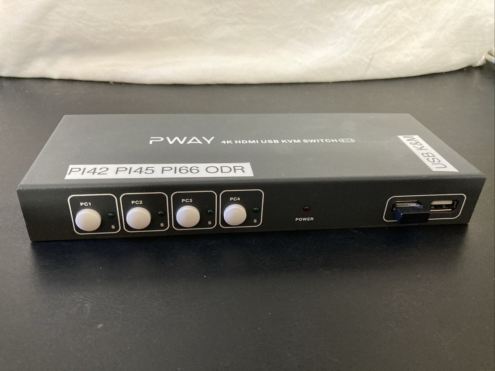 PWAY 4K HDMI USB KVM Switch 4x1