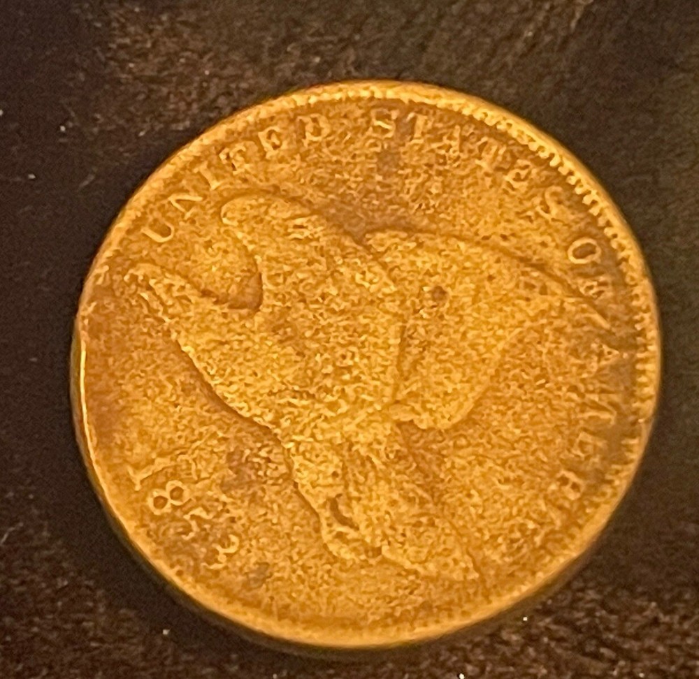 1858 Flying Eagle Cent Penny AS IS