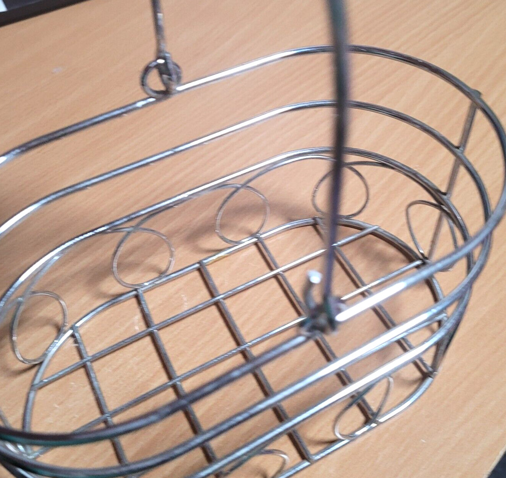 Condiment Holder Metal Wire Rack with Handle