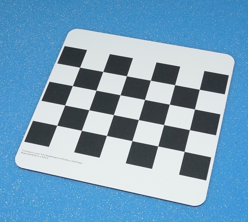 Checkerboard Optical Lens Diffuse ~ No Reflection Alumina Calibration Plate 5 *7