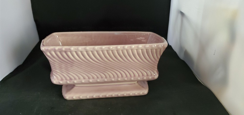 Vintage McCoy Pink Swirl Planter