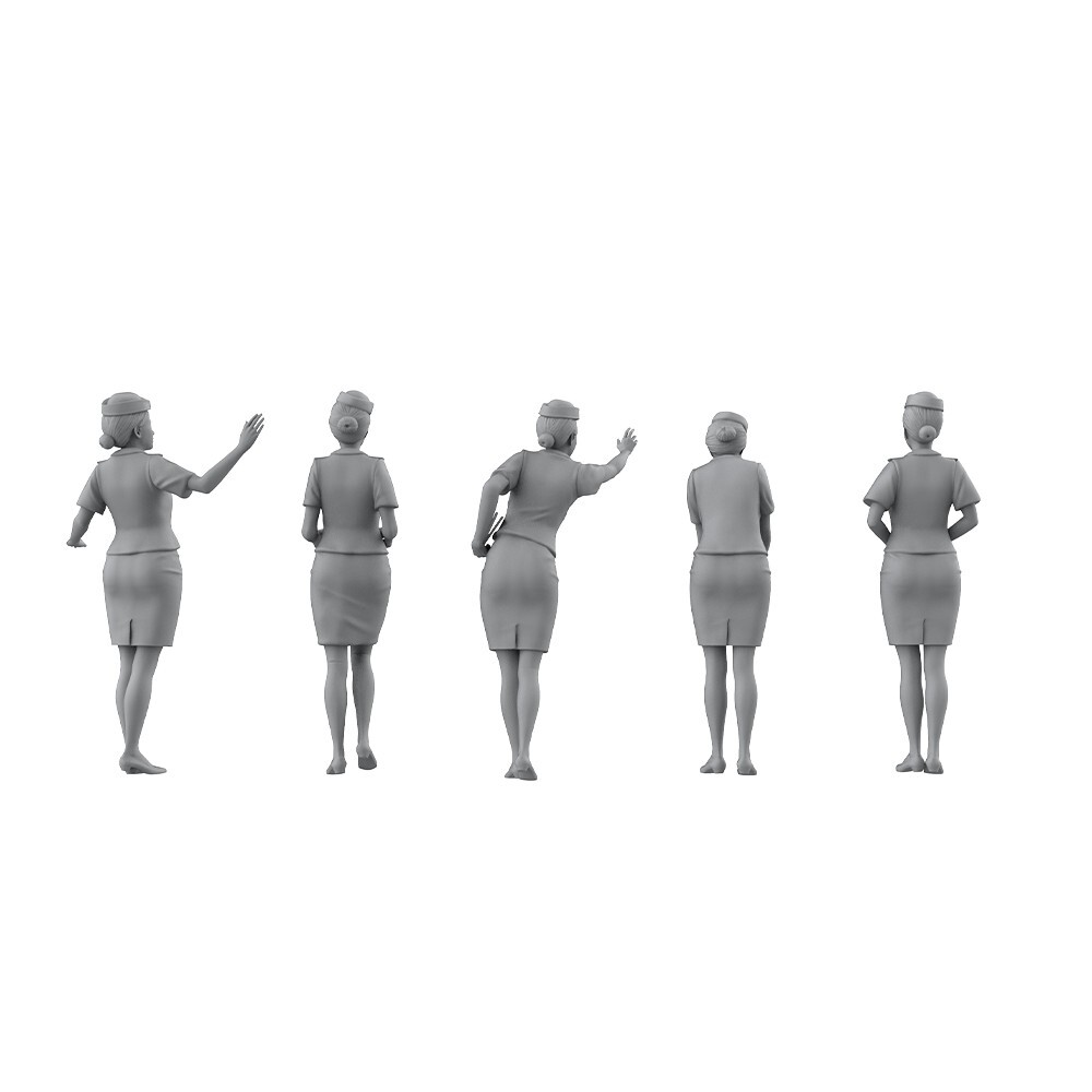 Yao's Studio 1/72 Train Conductor 5pcs