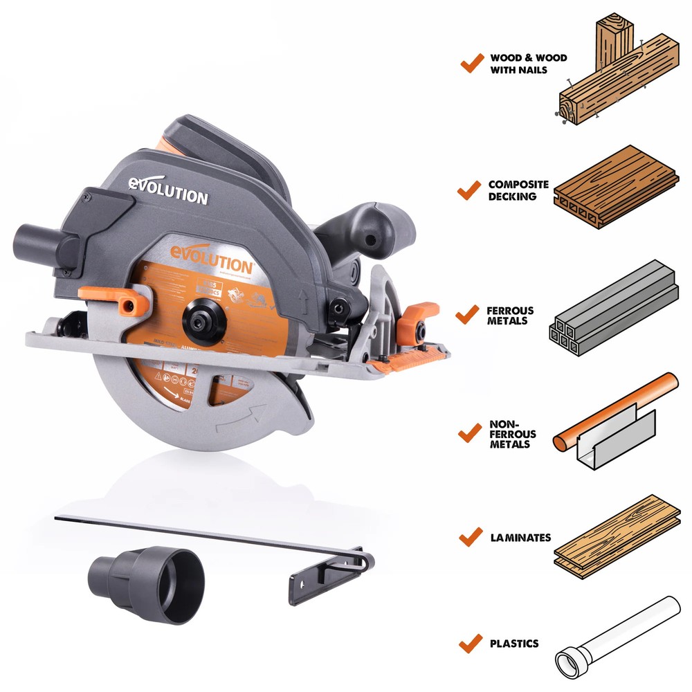 Evolution R185CCS Multi-Material Cutting Circular Saw