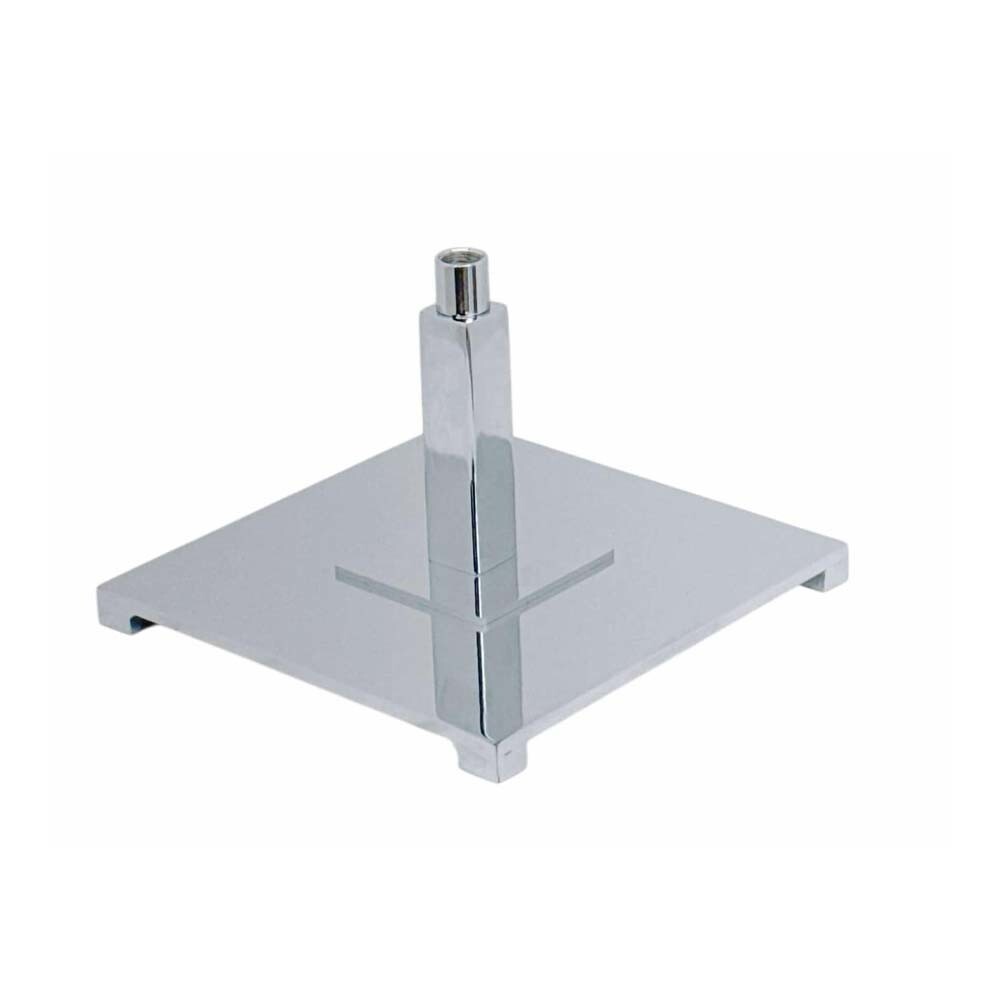 8''L x 8''W x 6''H Chrome Square Parsons Base 5/8" Thread Fitting Display Base