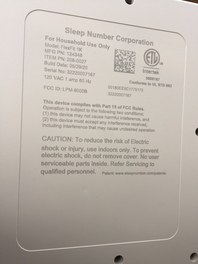 SLEEP NUMBER FLEXFIT 1K POWER SUPPLY CONTROL UNIT MODULE COMPUTER ECU