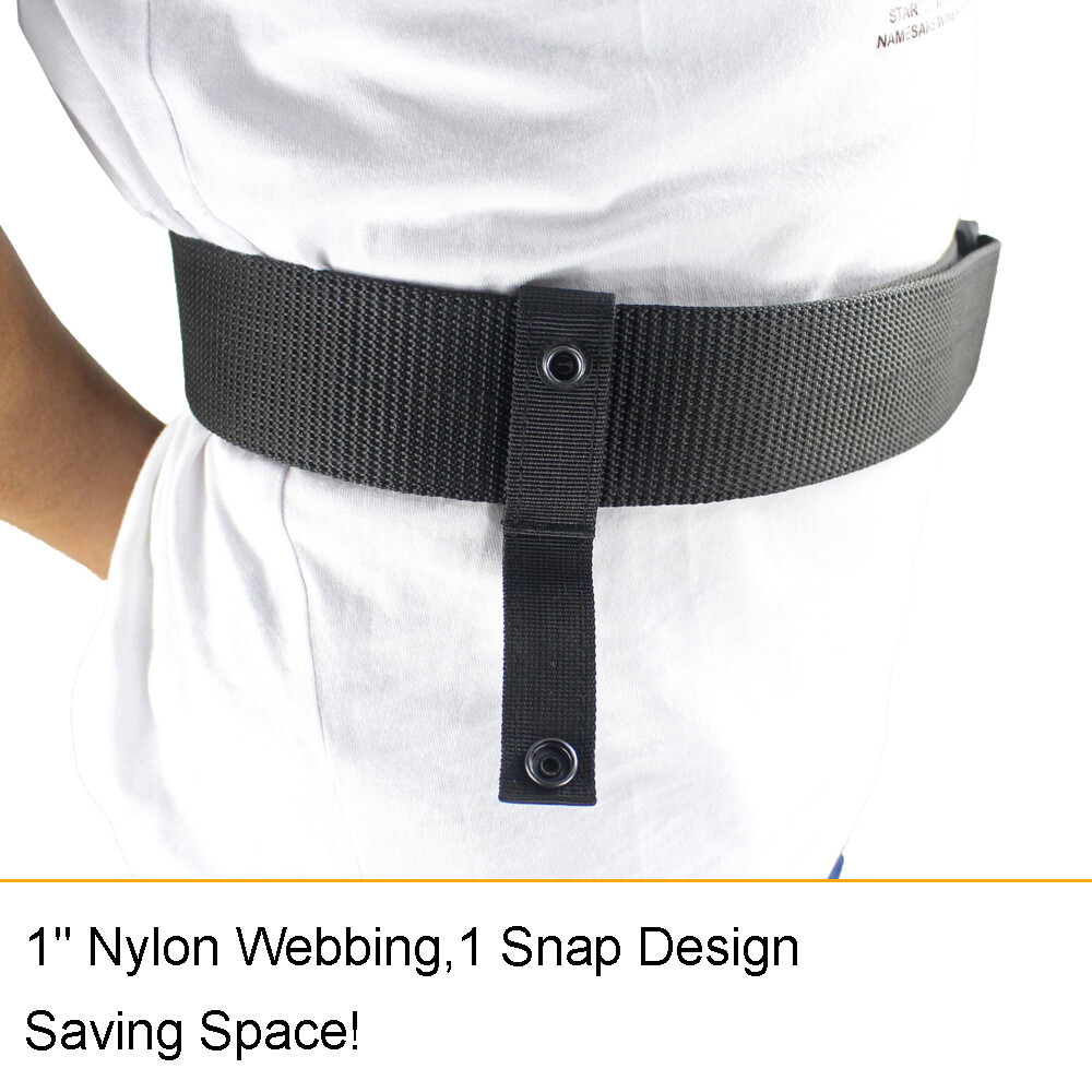 2Pcs Tactical Handcuff Strap Holder Nylon Safety Snap Closure Case Strap Belt