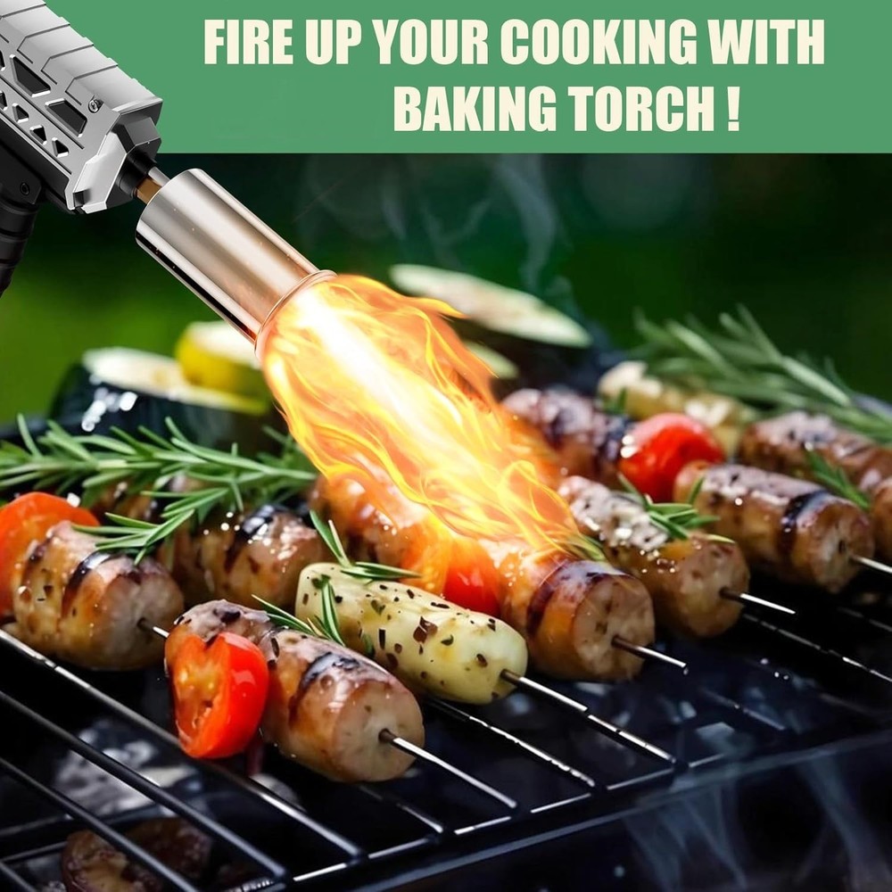 Powerful Propane Torch, Kitchen Torch with Adjustable Flame
