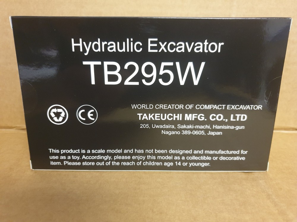 TAKEUCHI TB295W SCALE MODEL 1:50