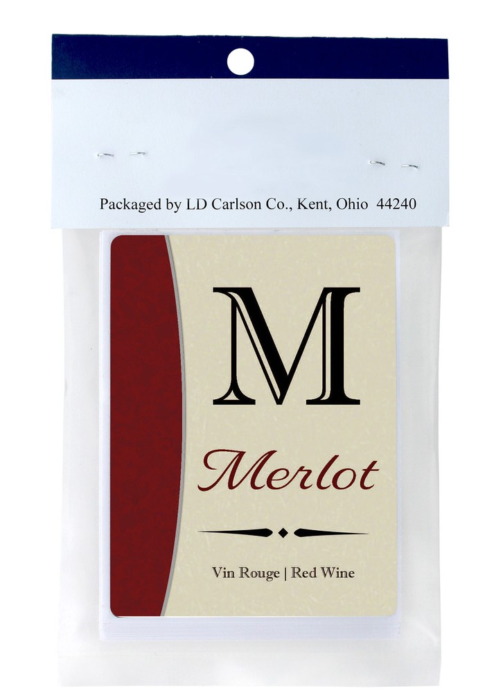 Merlot Wine Labels 30/Pack Varietal Collection