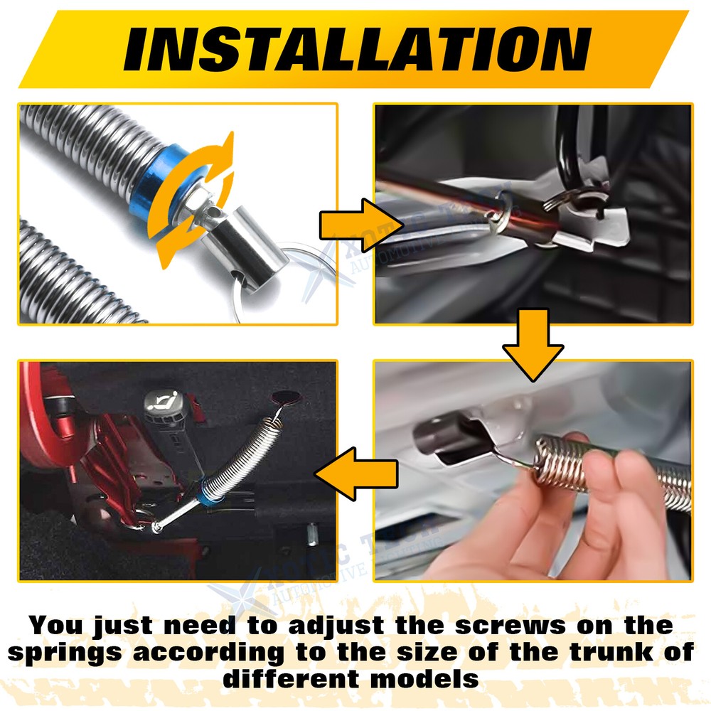 Car Trunk Lid Metal Spring Automatic Lifting Device Universal Lifter Accessory