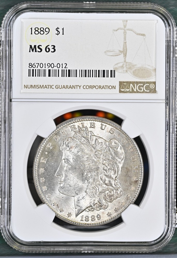 1889 Morgan Silver Dollar NGC MS-63