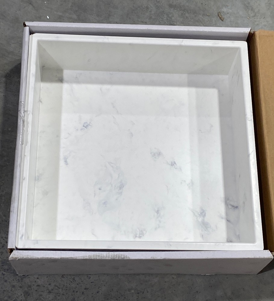 Samuel Mueller - 15" x 15" Monterey Solid Surface CMMA Storage Pod - Carrara