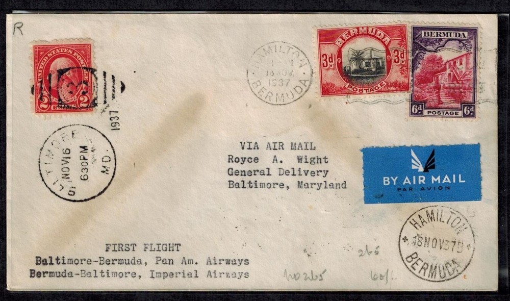 First Flight Baltimore to Bermuda & Return w/ Dual Currency