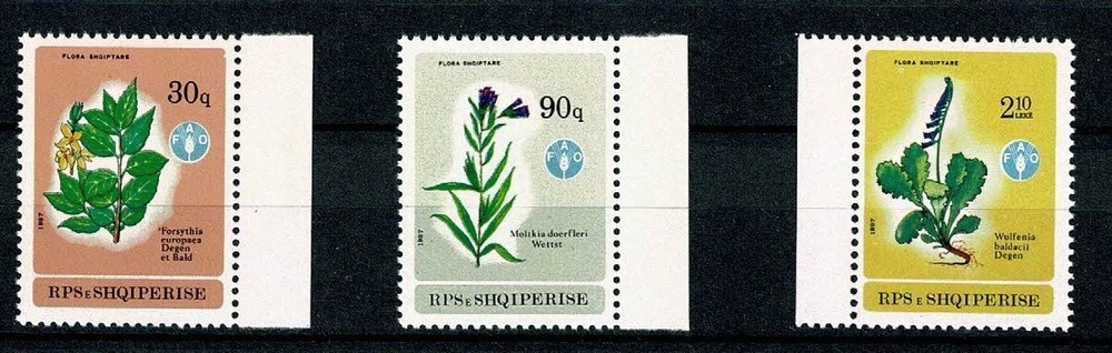 ALBANIA 1987 Plants MNH U7413