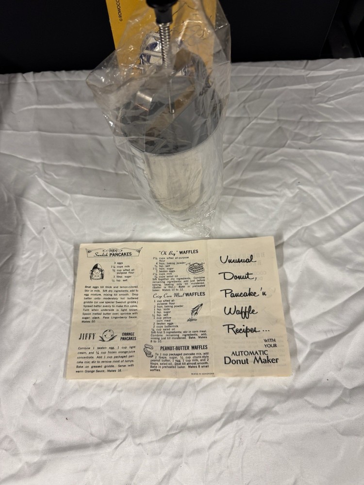 Vintage Aluminum Rowoco Stainless Donut Maker