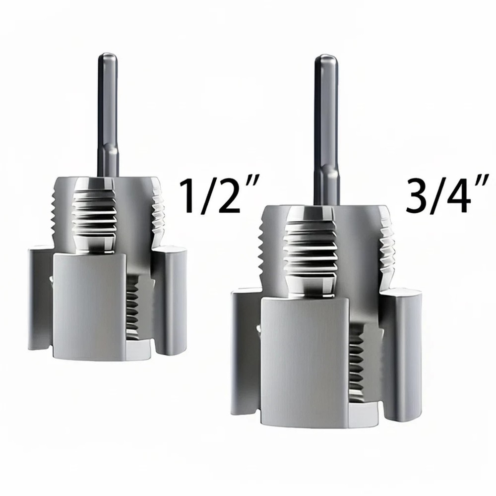 2pcs Integrated Internal & External Pipe Threading-Tool,PVC Pipe Threader Kit