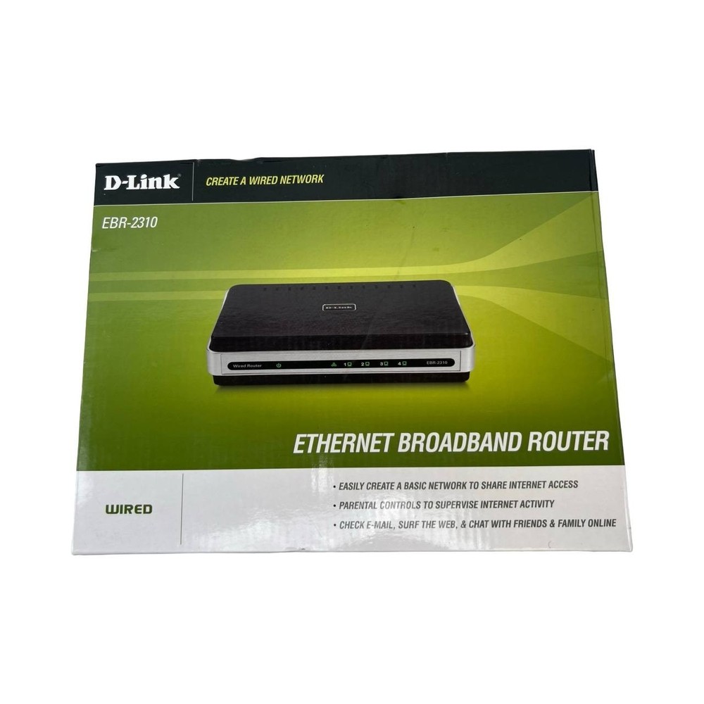 D-Link EBR-2310 4-Port 10/100 Ethernet Broadband Wired Router
