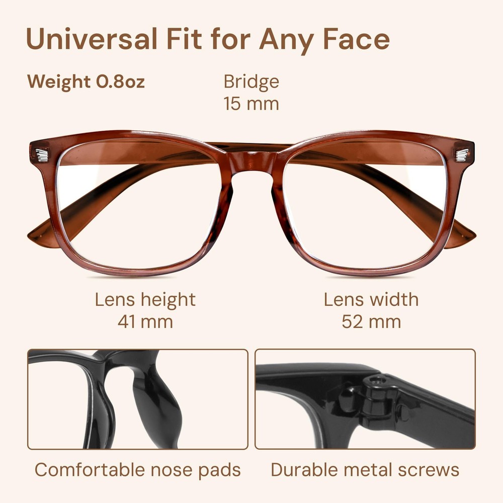 Gaoye Blue Light Blocking Glasses for Women - 3 Pack Computer Eyewear