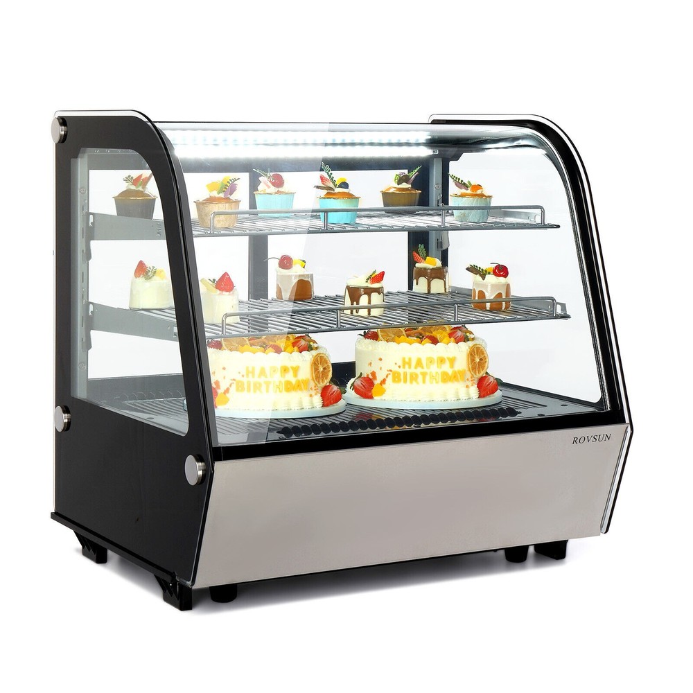 4.2Cu.Ft Refrigerated Display Case Commercial Countertop Refrigerator With Light