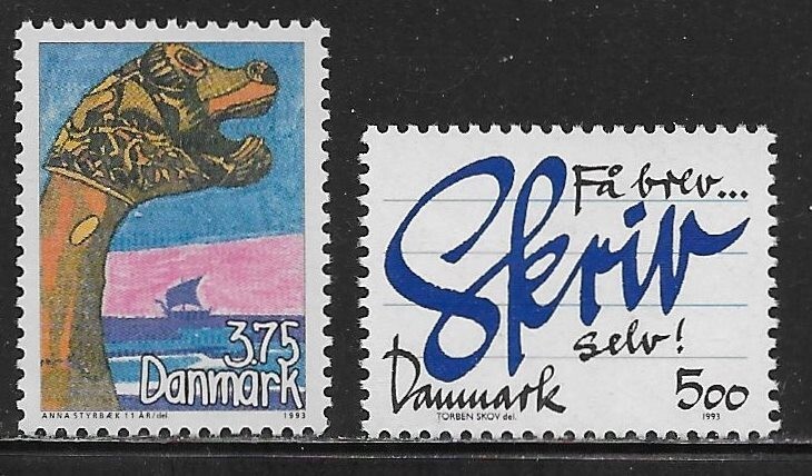 Denmark Scott #'s 990 - 991 MNH
