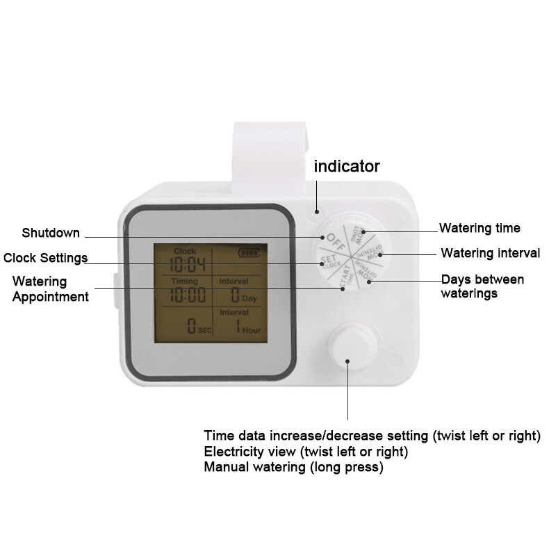 Automatic Irrigation Controller Water Timer for Plants Garden Watering System US