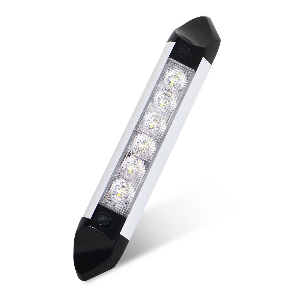 8-Inch RV Porch Light 8W LED Exterior Utility Awning Light 1100LM for Campers