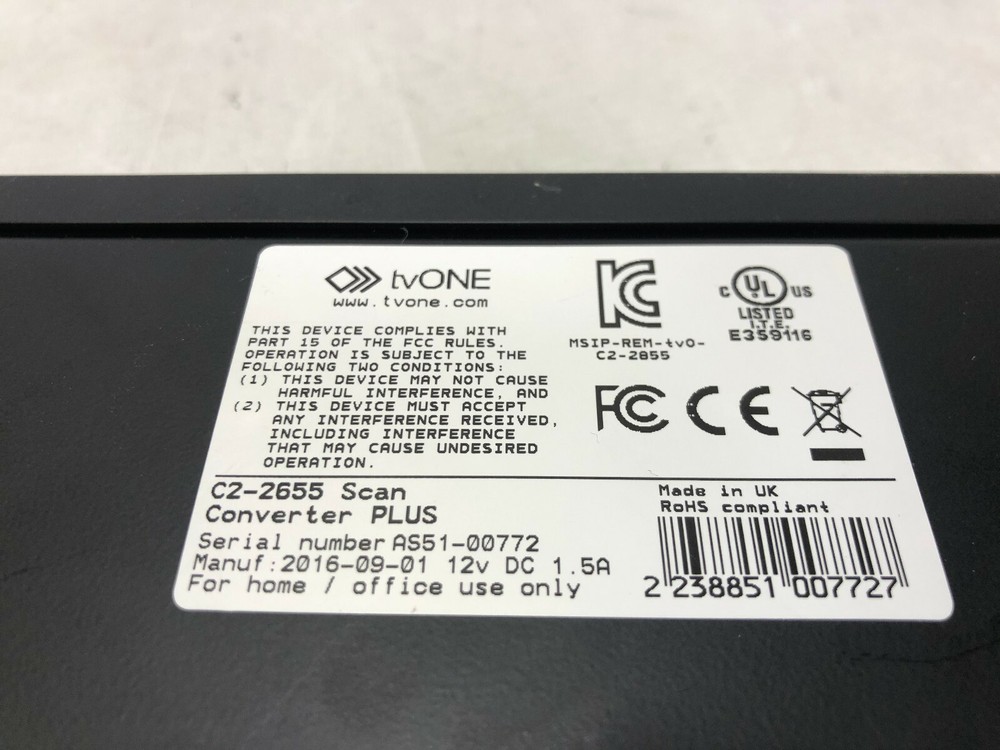 tvONE C2-2655 Scan Converter Plus