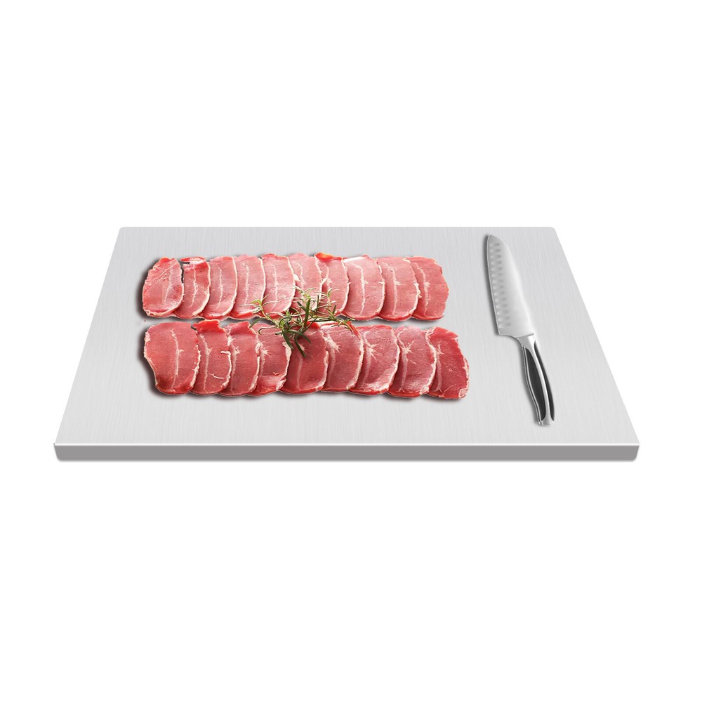 Stainless Steel Chopping Cutting Board Counter Top Protector w/ Front Overhang