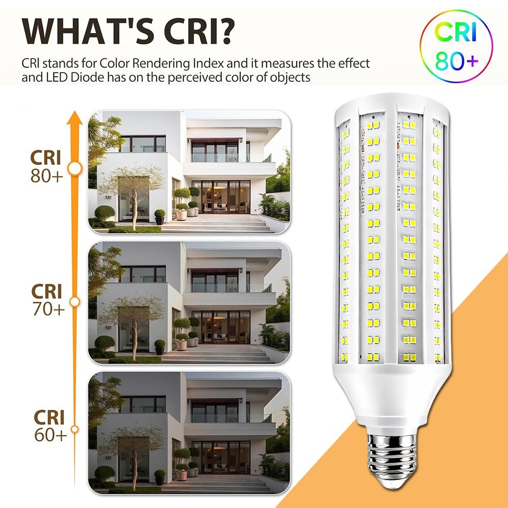 LED Corn Light Bulb 600W Equivalent 60W 6000Lumen 6000k E26/E27 Base LED Corn