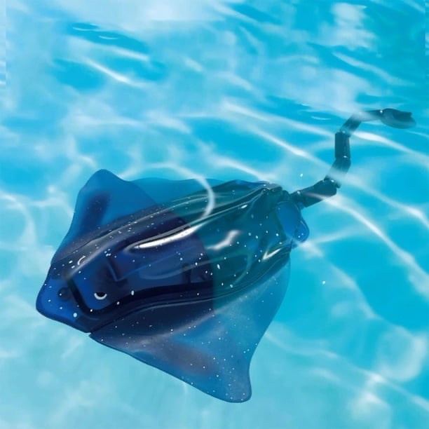 Remote Control Stingray Devil Fish RC Swimming Pool Toy USB Rechargeable