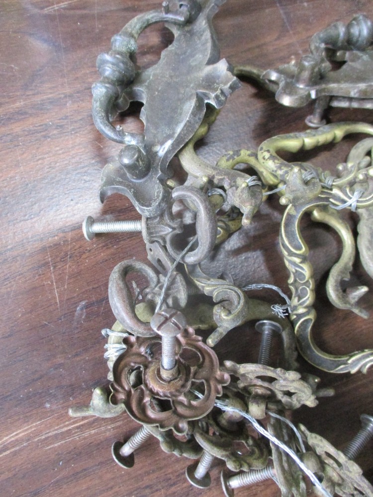 Vintage Drawer Cabinet Handle Pull Lot