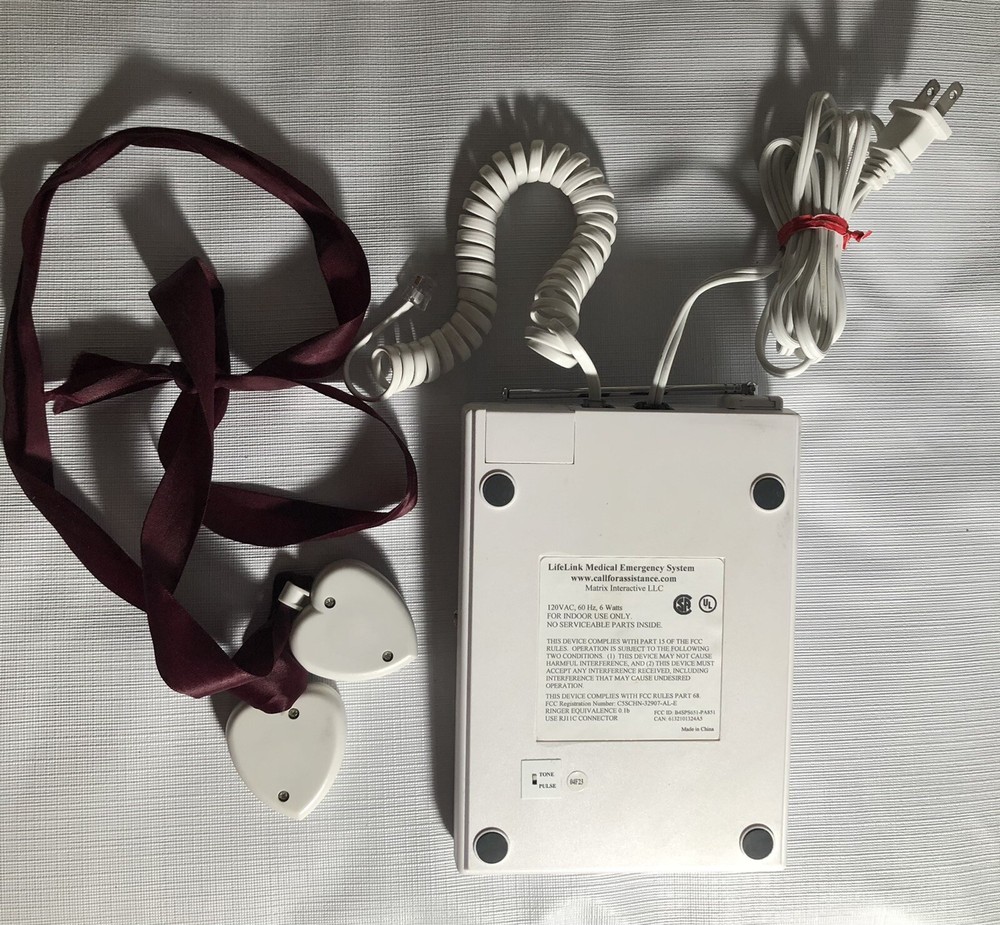 Matrix LifeLink Interactive Emergency Alert System With Pendants WORKS Unit 911