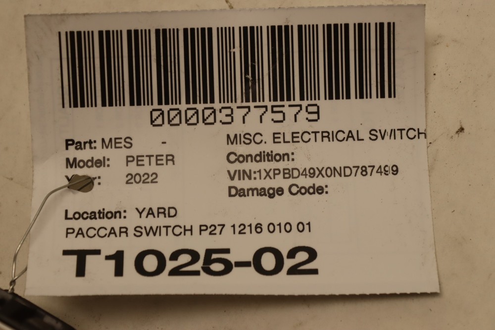 2018-2023 PETERBILT 579 PACCAR DIMMER LIGHT CONTROL SWITCH BUTTON OEM