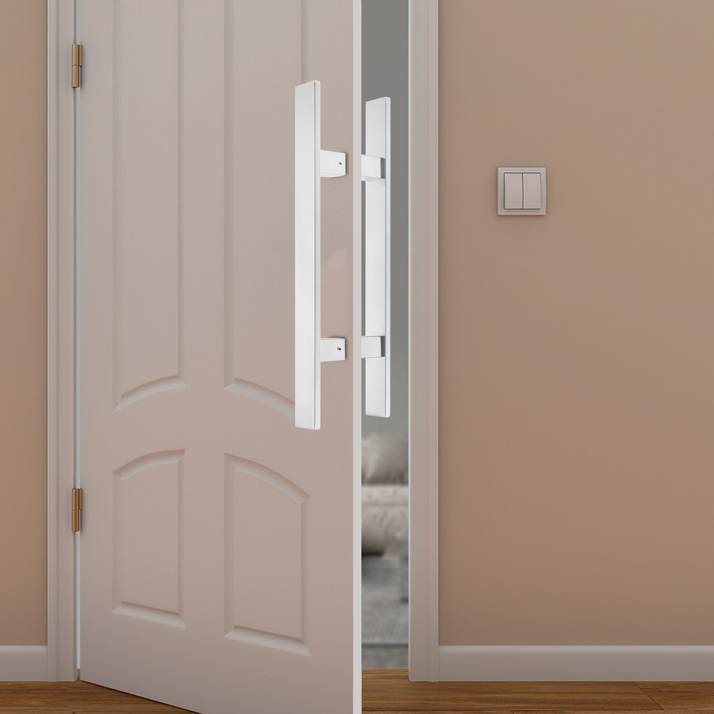 H-Shaped Push Pull Door Handle Stainless Handle Sliding Dual Sided Door Handle