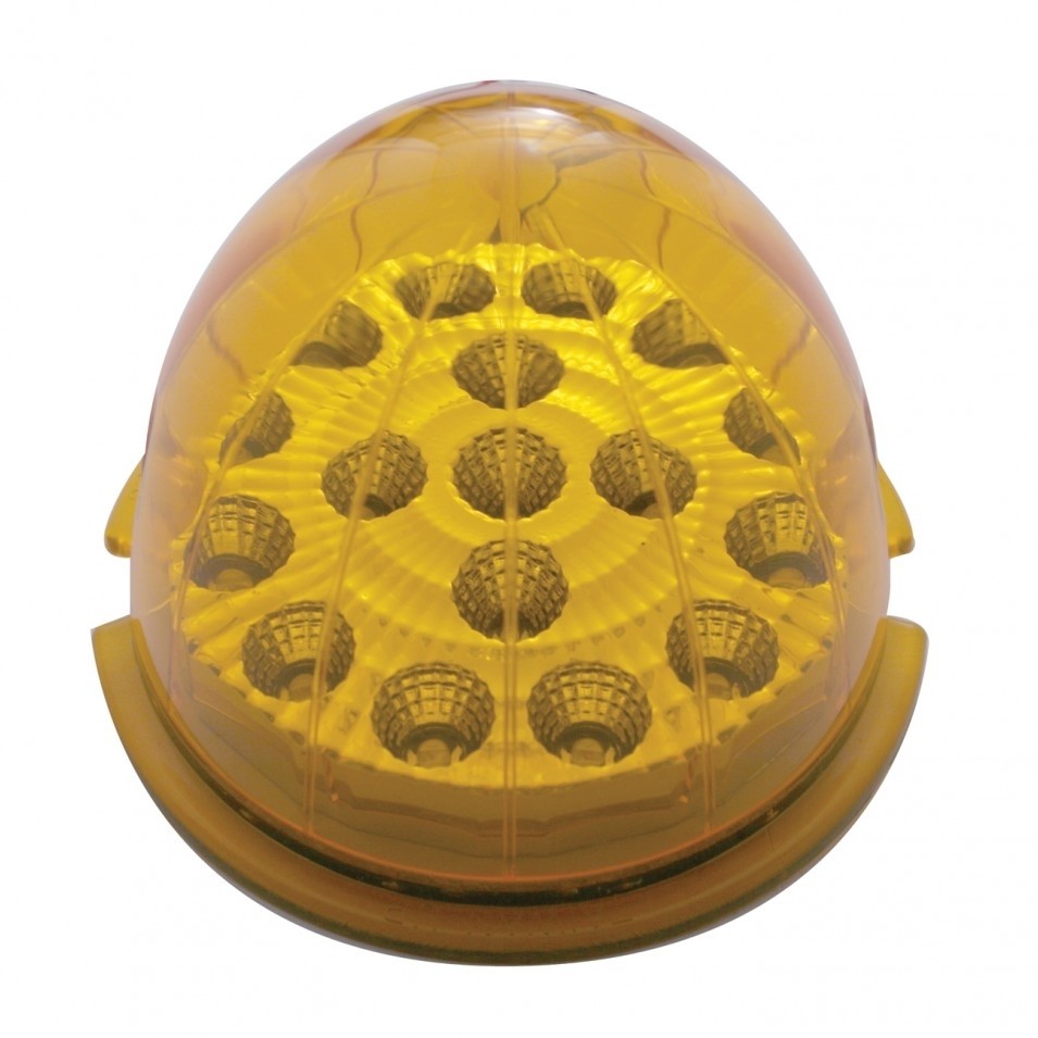 17 LED Dual Function Reflector Cab Light - Amber LED/Amber Lens