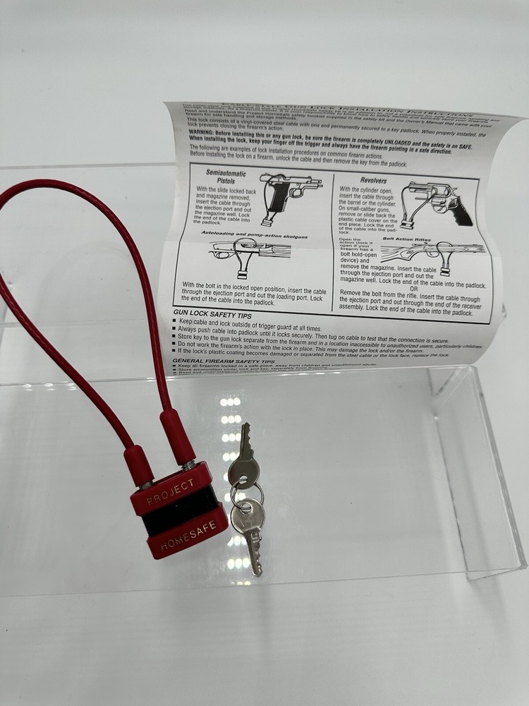 PROJECT CHILD SAFE FIREARM 13-3/4" CABLE GUN LOCK