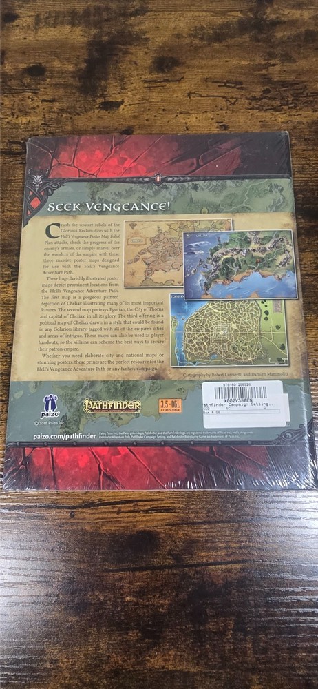 Pathfinder RPG- Campaign Setting- Hell's Vengeance Poster Map Folio