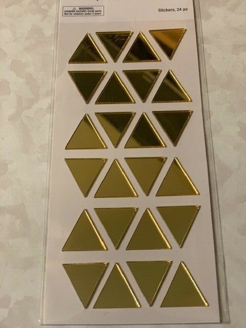 THE PAPER STUDIO TRIANGLES MIRRORS 24 PCS