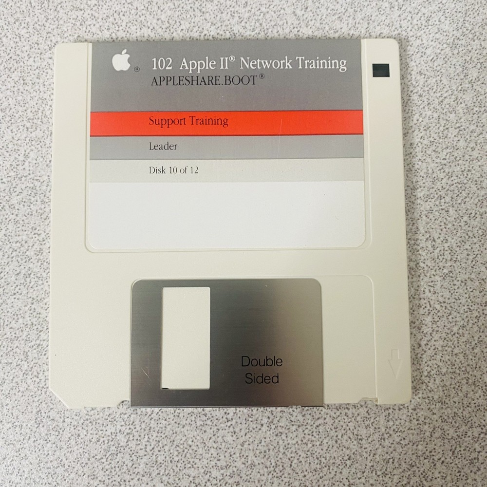 102 Apple II Network Support Training SET Of 12 1990 Vtg Software Complete Disk