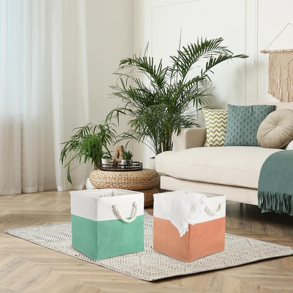 Cube Organizer Fabric Organizer Foldable Cube Basket