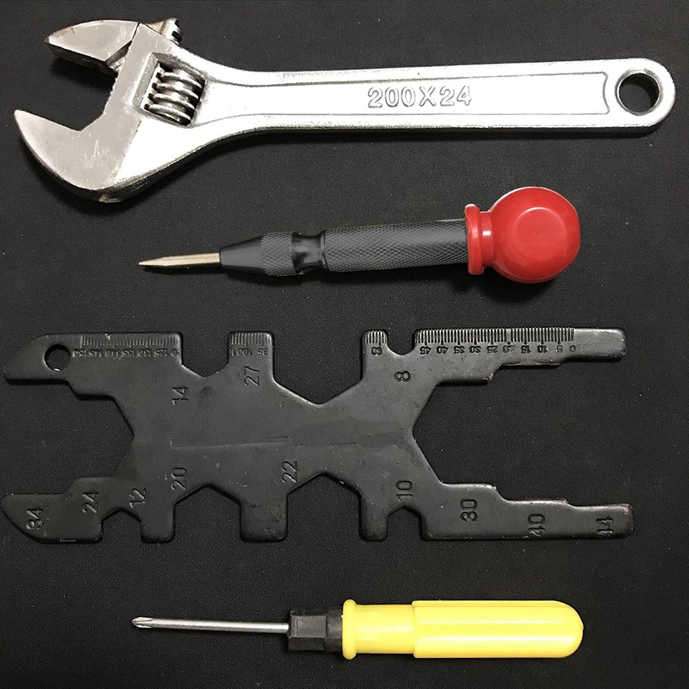 2PC Automatic Center Punch Strikes Surface Hammer Spring Loaded Window Breaker