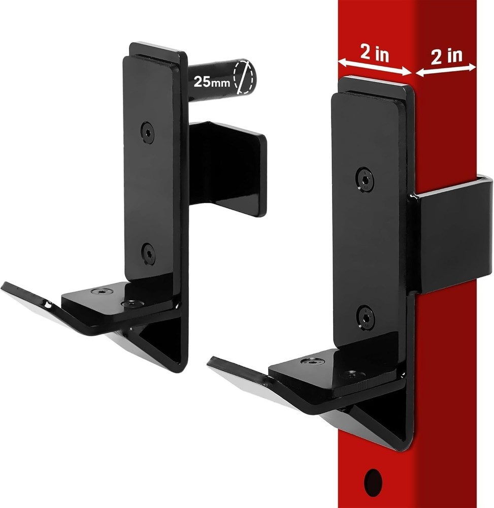Power Rack J-Hooks Pair for 2x2 Power Racks