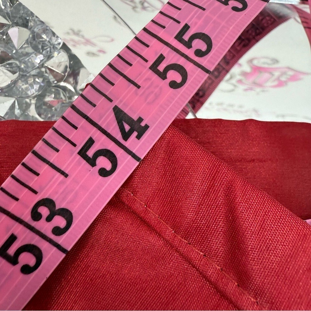 Curtain blind silver hooks Red Grommet Top Curtain Panel