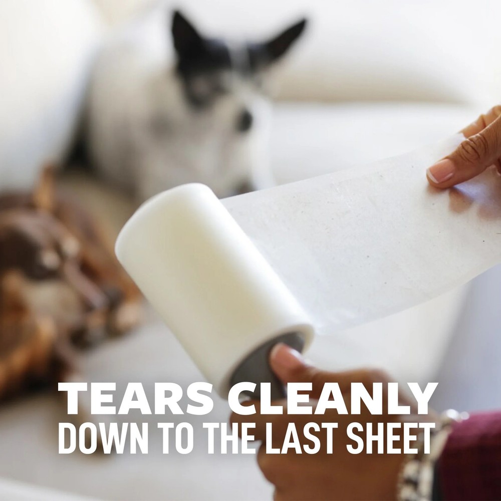 Pet Hair Lint Roller, 2-Pack, 100 Sheets/Roll