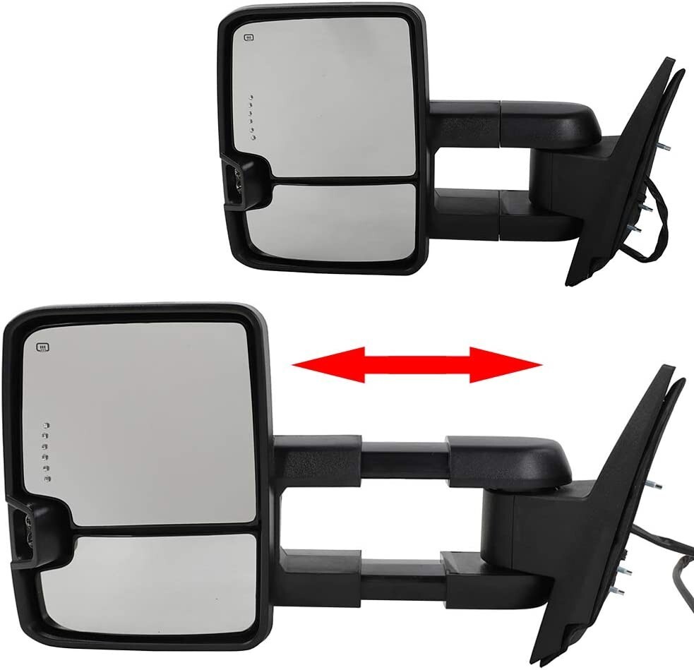 MOTOOS Towing Mirrors Replacement for 07-14 Chevy GMC Select Models