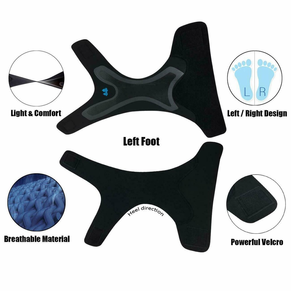 Ankle Support Brace Compression Adjustable Heel Stabilizer Foot Protector Strap