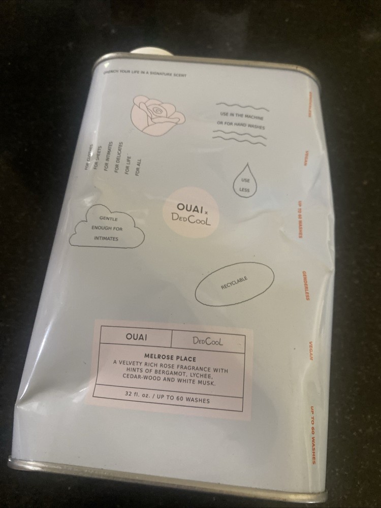 BUNDLE OF TWO DENTED PACKAGE OUAI DedCool Detergent