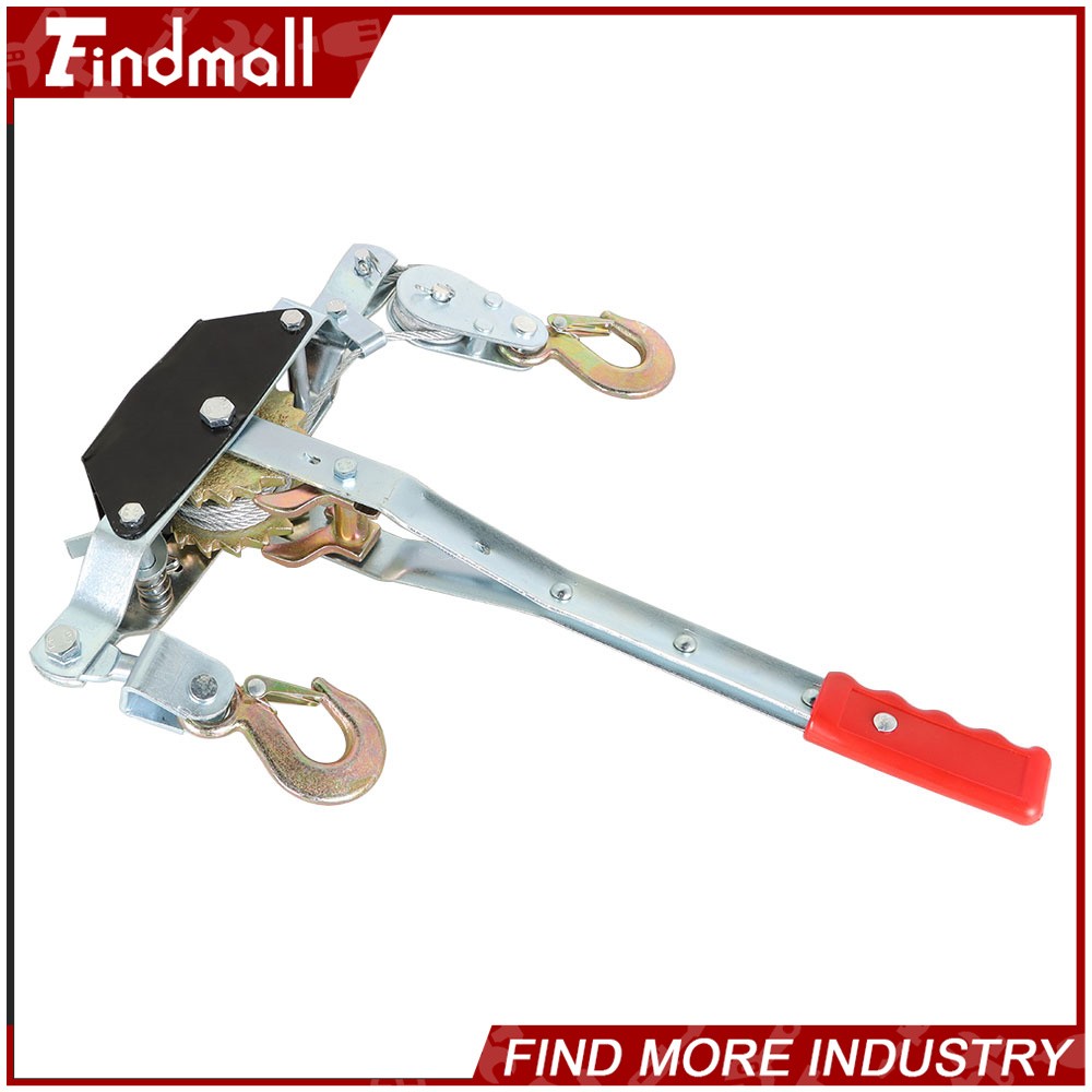 Findmall 2 Ton Heavy Duty Dual Gear Power Puller Cable Puller New
