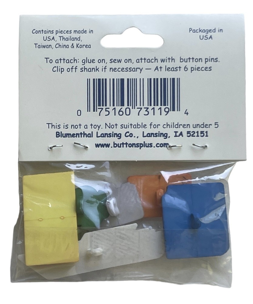 Buttons VACATION Assorted Holiday Pack Favorite Findings Blumenthal Lansing